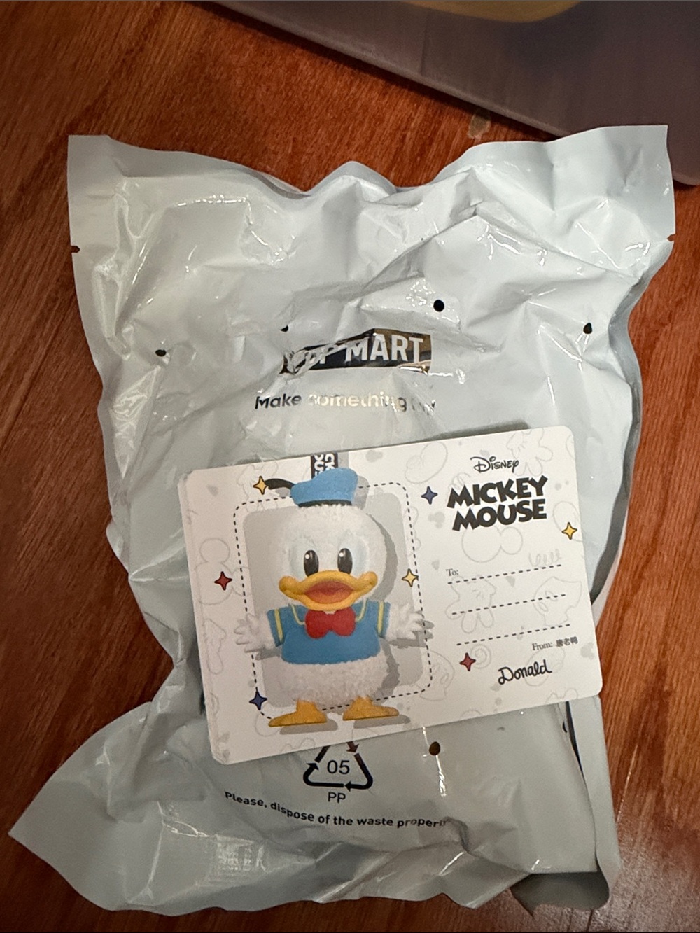 POPMART KEYCHAIN Donald Duck Plush Keychain - White and Blue Kids Accessory
